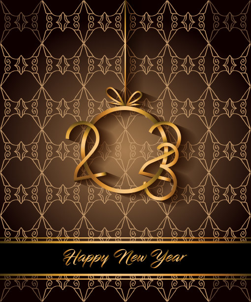 2023新年快乐的背景为您的季节邀请，节日海报，贺卡。图片下载