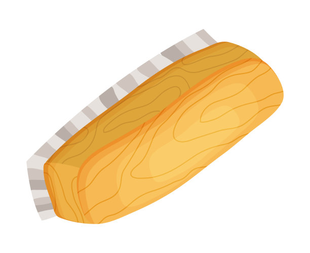 矢量木刷图标的鞋子或衣服孤立在白色背景卡通风格图片下载