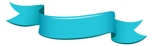 空白带。蓝色的旗帜滚动。标题模板图片下载