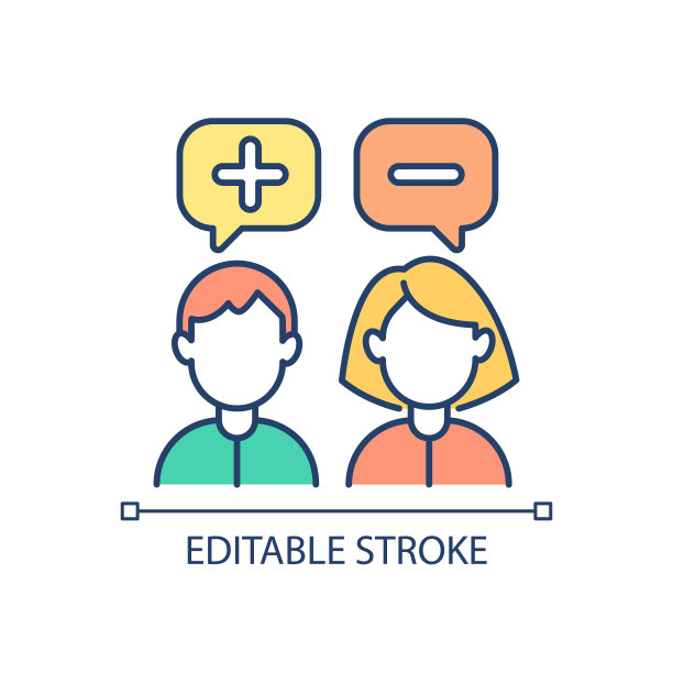 不同意见的RGB颜色图标图片下载