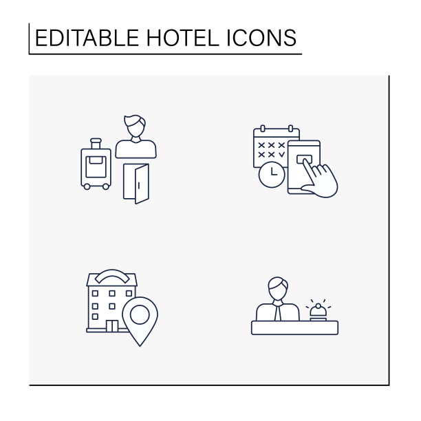 酒店线路图标设置图片下载