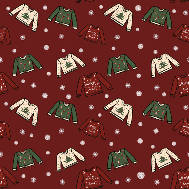 圣诞毛衣模式图片下载