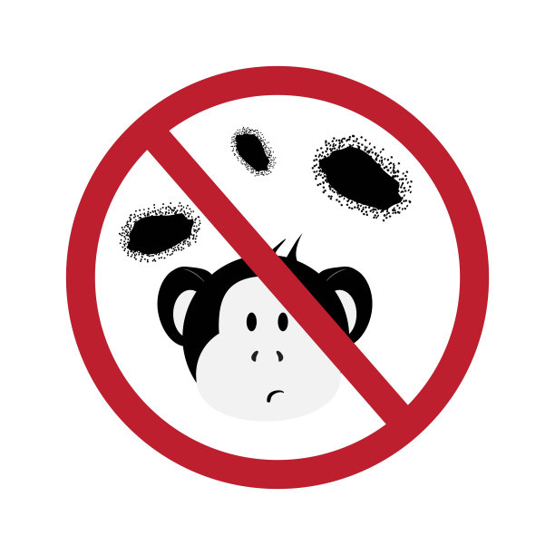 猴痘停车标志。猴痘感染流感大流行。图片下载