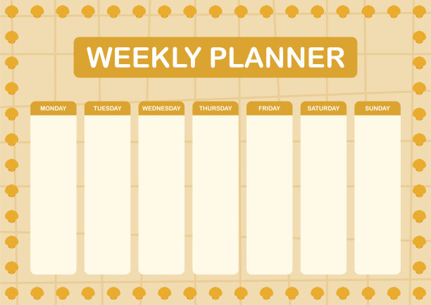 每天和每周计划与海贝图片下载