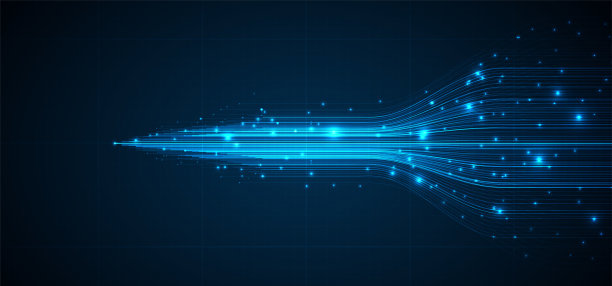 技术背景。大数据可视化概念股插画图片下载