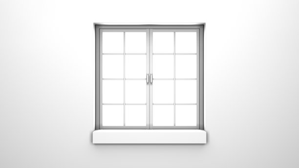白色窗口与白色背景。图片下载