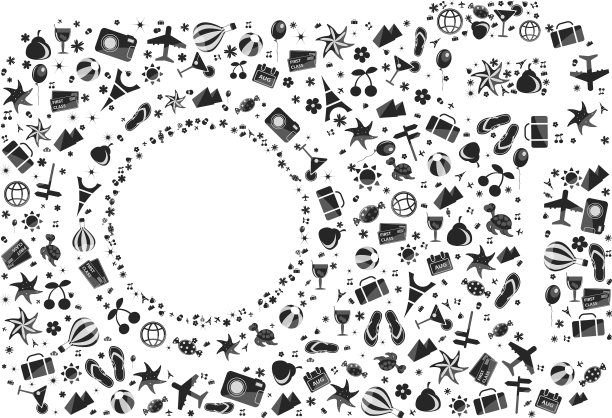 相机由不同的旅行元素组成图片下载