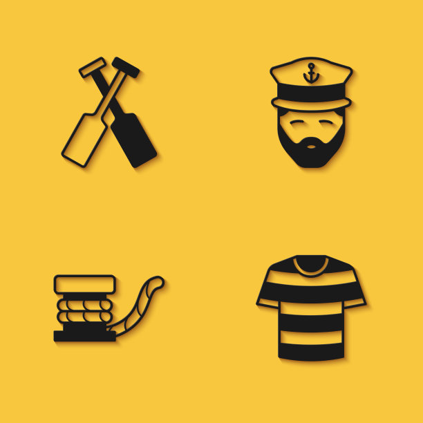 设置交叉桨或桨船条纹水手t图片下载