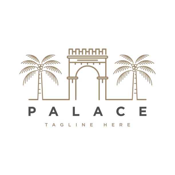 棕榈树的宫殿图片下载