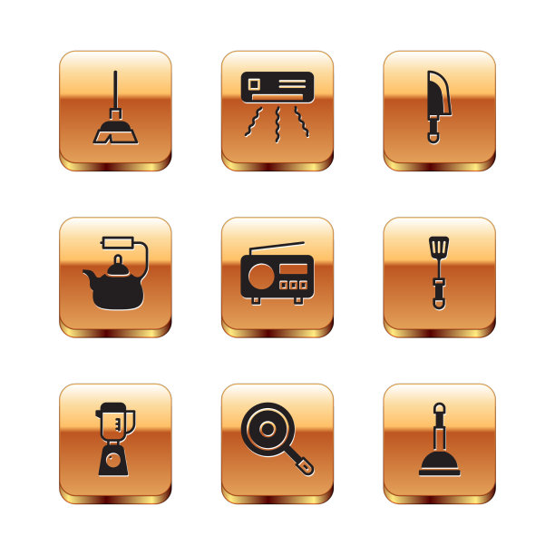 设置手柄扫帚搅拌机煎锅收音机图片下载