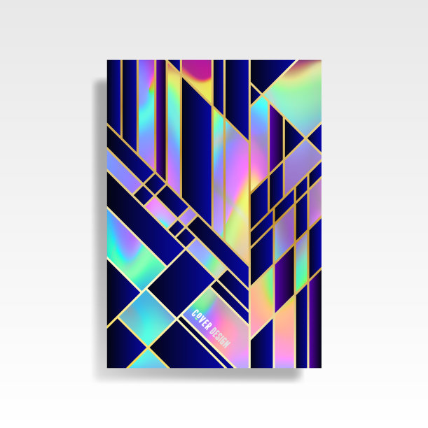 酷新潮的流体梯度形状图片下载