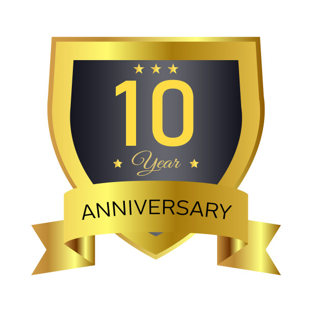 周年纪念皇家徽章设计与盾图片下载