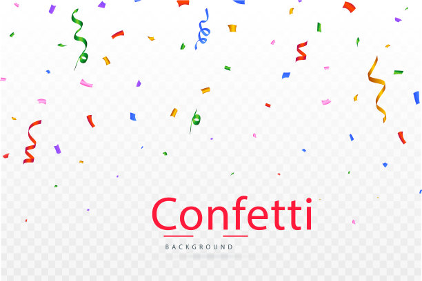 五彩纸屑为嘉年华背景多色图片下载