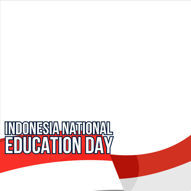 印尼国家教育日颜色为白色图片下载