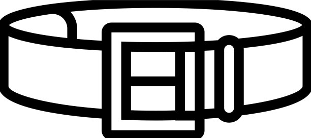 腰带衣服配件线图标图片下载