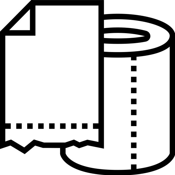 厕纸卷线图标图片下载