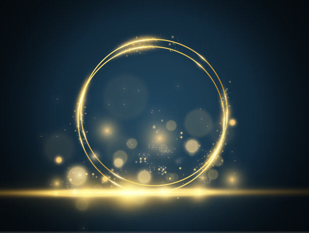 矢量插图的黄金框架的背景。图片下载