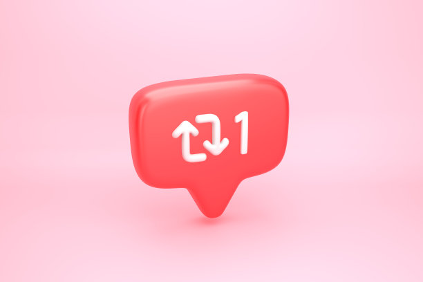 重新分享社交媒体通知图标上的箭头循环符号图片下载