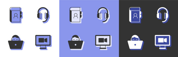 设置视频聊天会议电话簿自由职业者图片下载