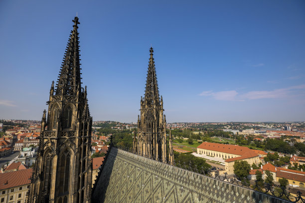 圣维图斯大教堂和捷克布拉格市图片下载
