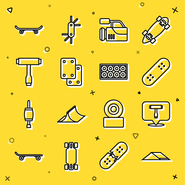 集线滑板公园滑板t工具电影院图片下载