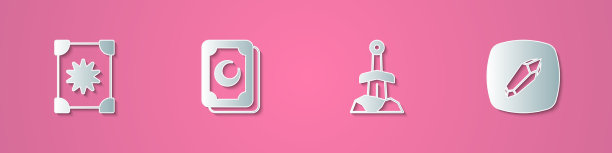 套纸剪纸古籍魔法塔罗牌图片下载