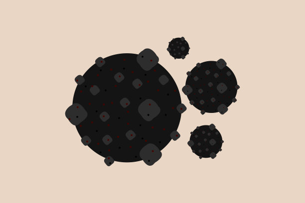 猴痘符号向量插图。流感，冠状病毒，黑木耳病符号载体设计。图片下载