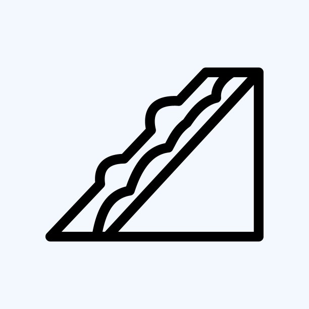 图标三明治。适合面包店的标志。行风格。简单的设计可编辑。设计模板向量。简单的说明图片下载