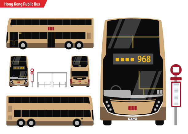 香港的公共巴士图片下载