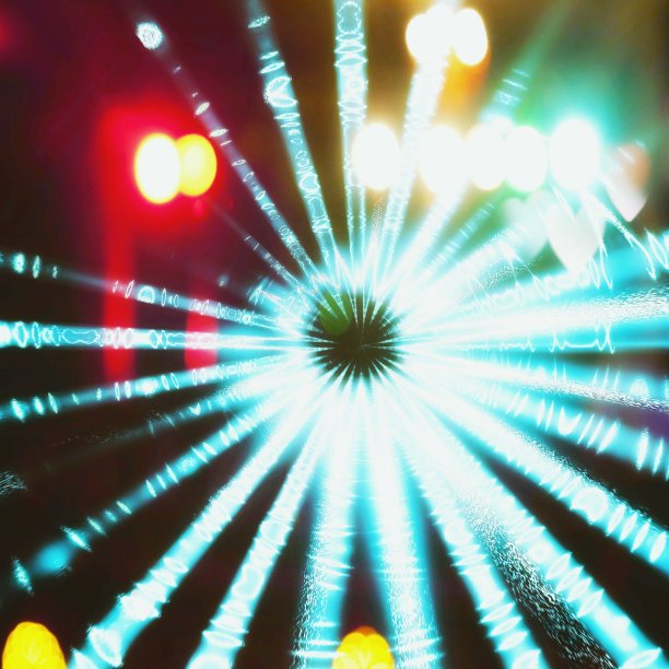 一束发光的蓝光照亮黑暗的插图图片下载