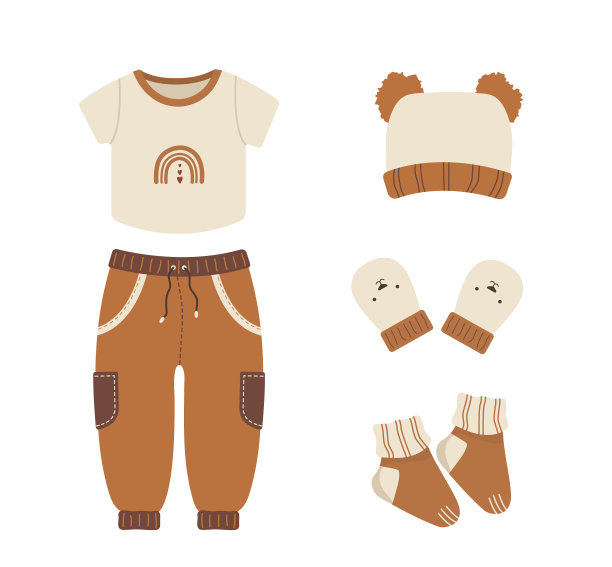 婴儿波西米亚服装可爱的男孩衣柜的孩子图片下载