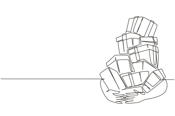 连续一行画着女人抱着堆的图片下载