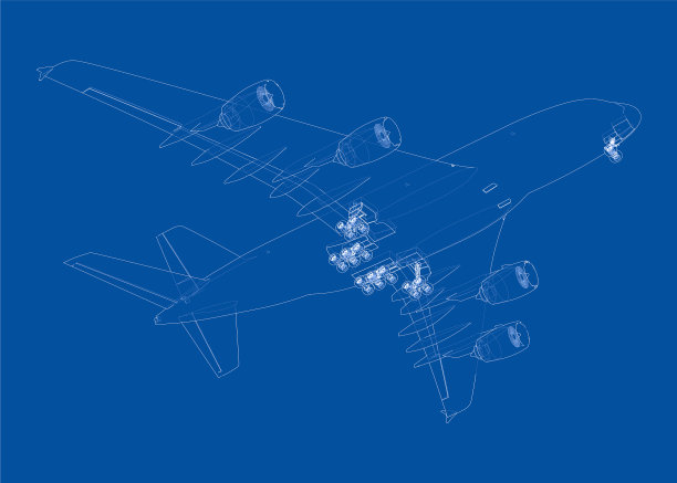 客机3d渲染图片下载