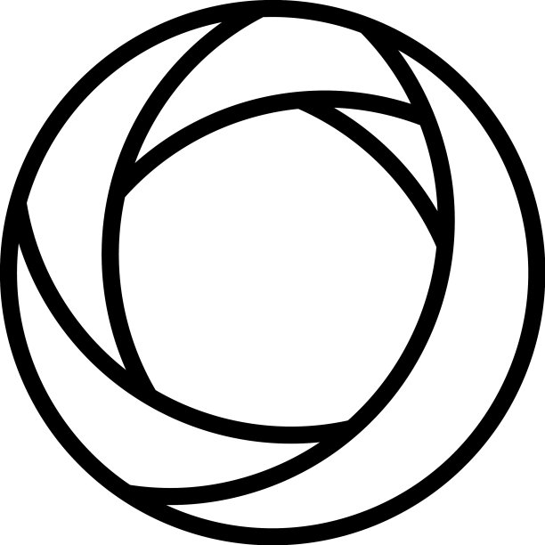 圆形抽象图形分割圆图标图片下载