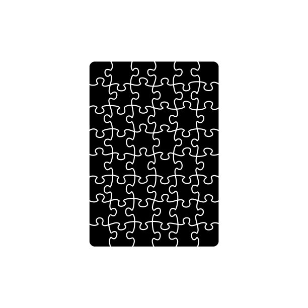 剪影拼图的孩子图片下载