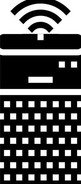 智能扬声器字形图标图片下载