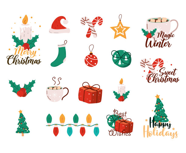 圣诞快乐套装图片下载