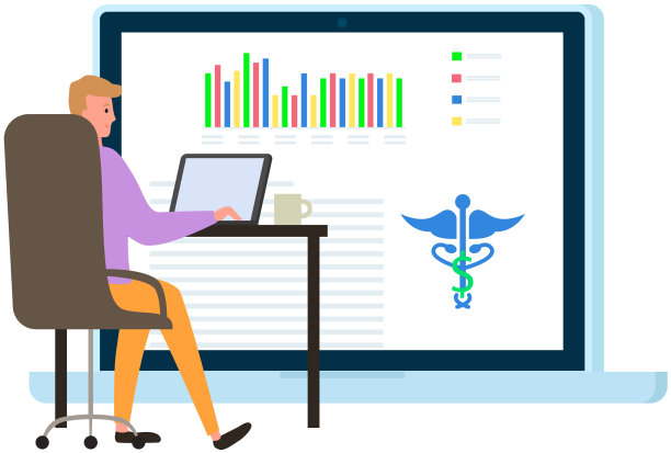 商人用笔记本电脑分析统计数据图片下载