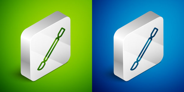 等距线角质层推图标孤立上图片下载