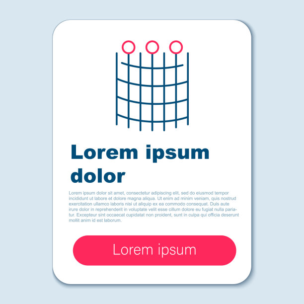 钓线渔网图案图标孤立在灰色上图片下载