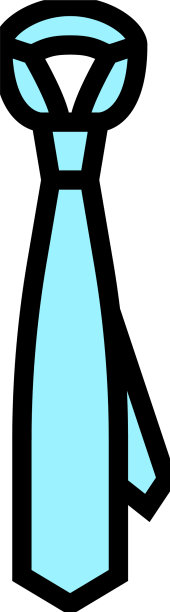 领带正装配饰颜色图标图片下载