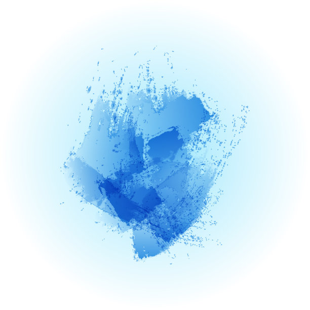 抽象水彩画的形状。刷油墨颜色。石油刷。画矢量图。图片下载