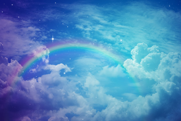 多彩的夜空背景图片下载