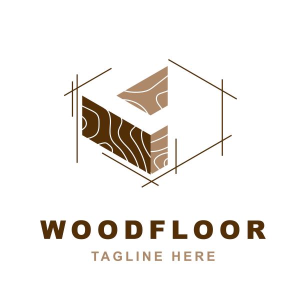 木制标志与字母L形状图片下载