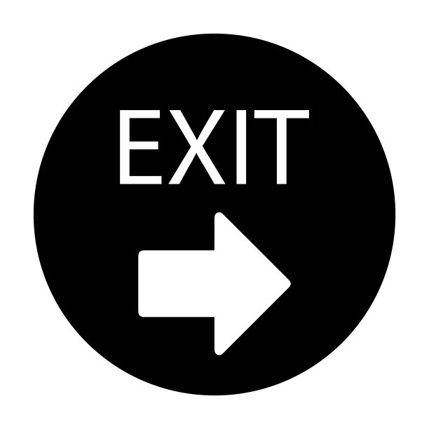 紧急情况，逃生路线，疏散图标图片下载