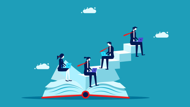 共同工作的商业组织。商人为了成功而共同努力。业务概念向量图片下载