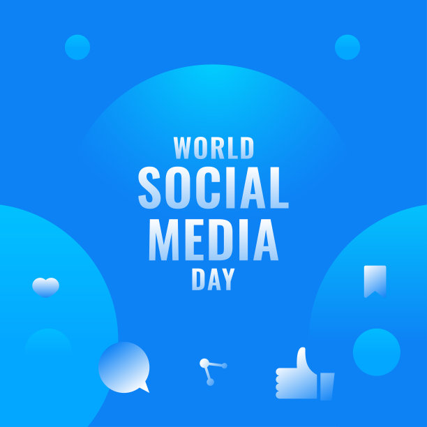 世界社交媒体日为国际时刻设计背景图片下载