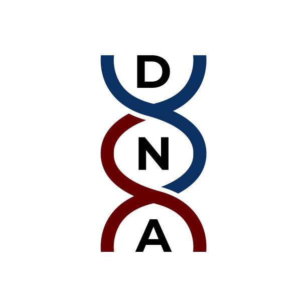 DNA符号文字标记排版标志设计图片下载