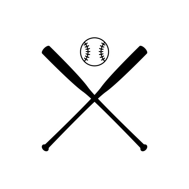 棒球棒交叉图标图片下载