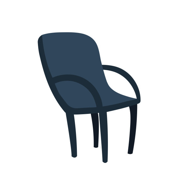 塑料椅子剪纸艺术图片下载